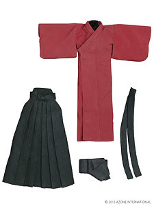 Kimono/Hakama Set -Yugasumi- (Akane Red), Azone, Accessories, 1/6, 4582119982492